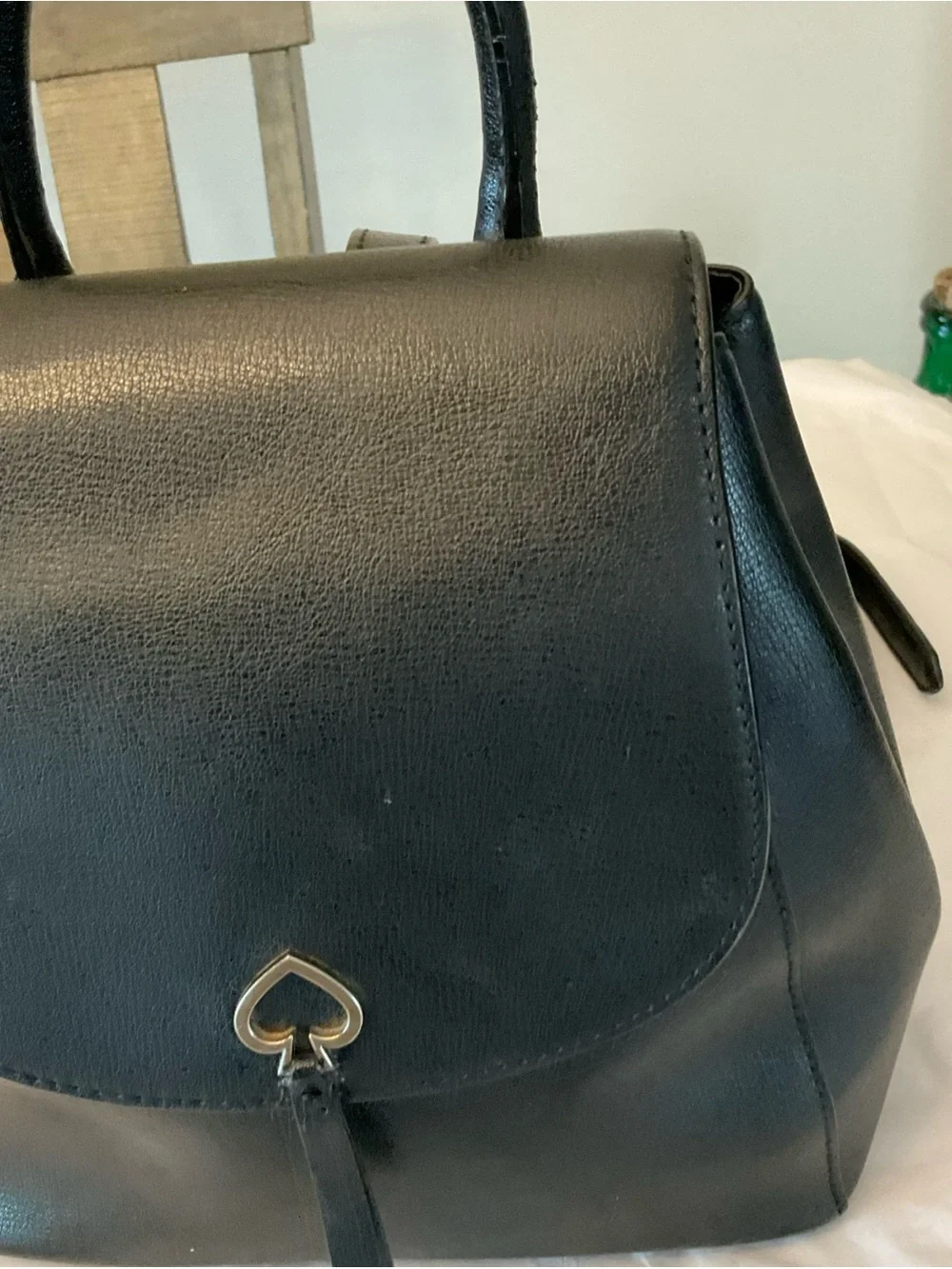 Kate Spade New York Adel Black Medium Backpack with Top Handle